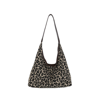 Stylish Leopard Print Hobo Bag Acalora
