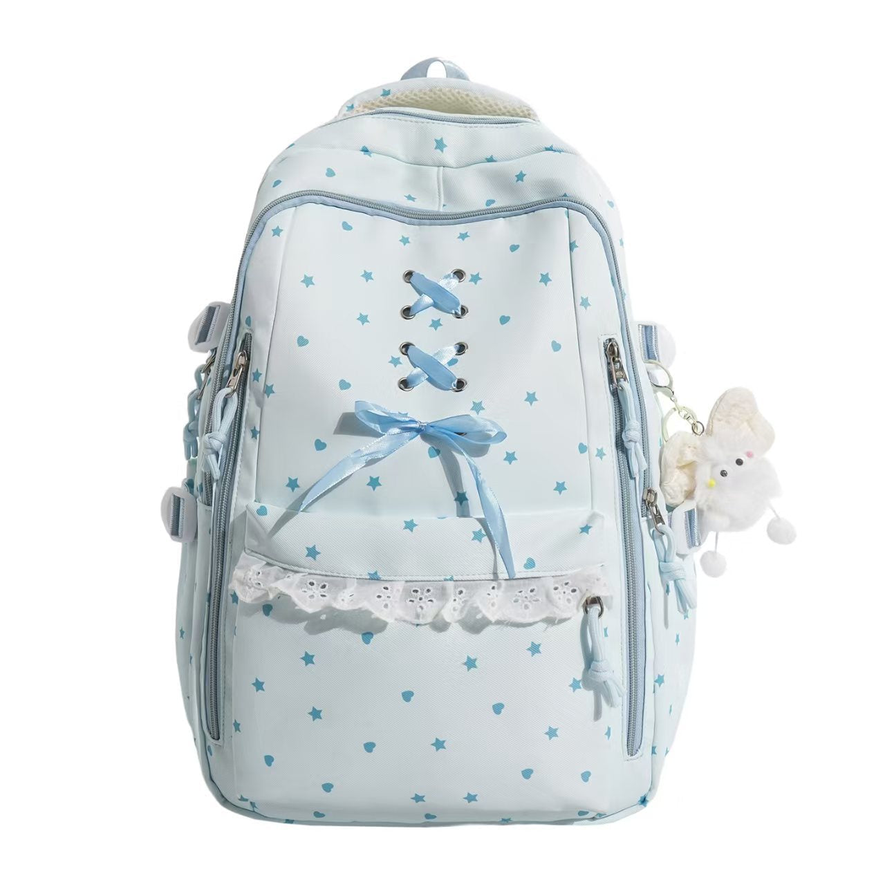 Lace-Up Detail School Backpack Bowlift