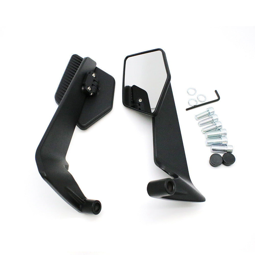 Motorcycle rearview mirror with modern, aerodynamic design Bowlift