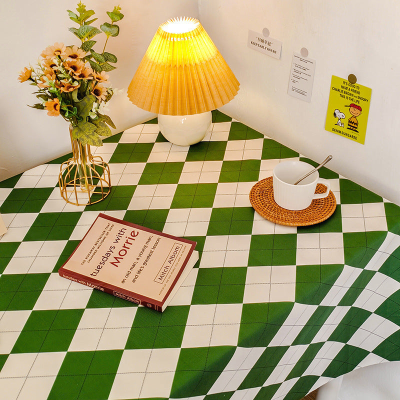 Decorative Checked Tablecloth