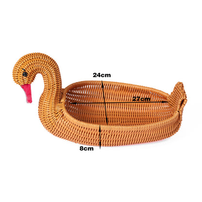 Decorative Wicker Duck Acalora