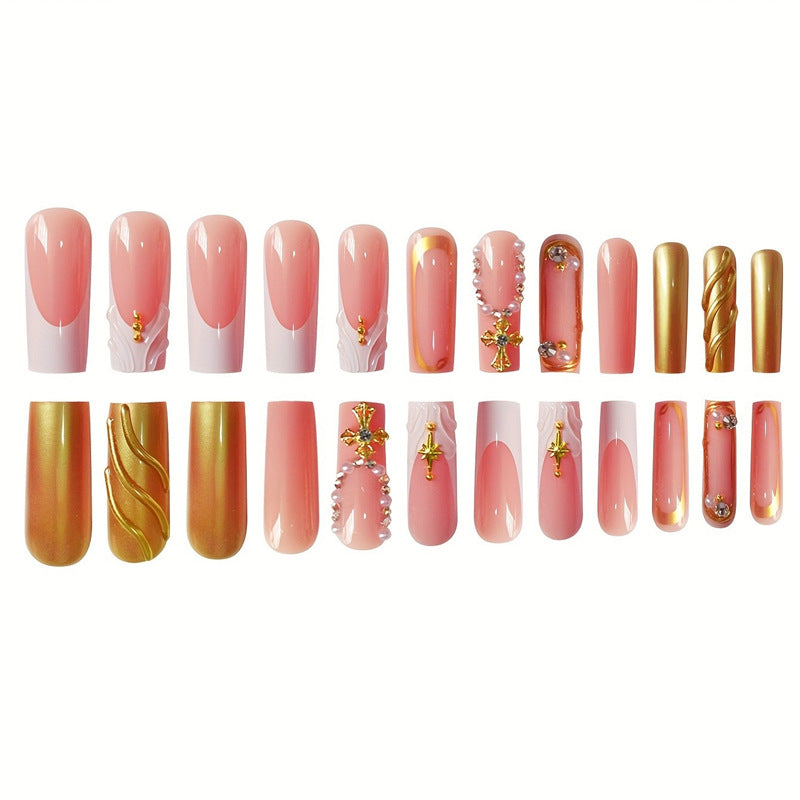 Decorative 3D Press-On Nail Set Acalora
