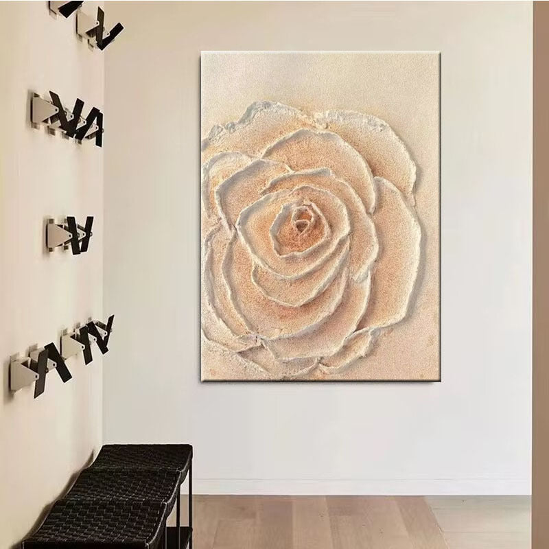 Textured Floral Canvas Artwork
