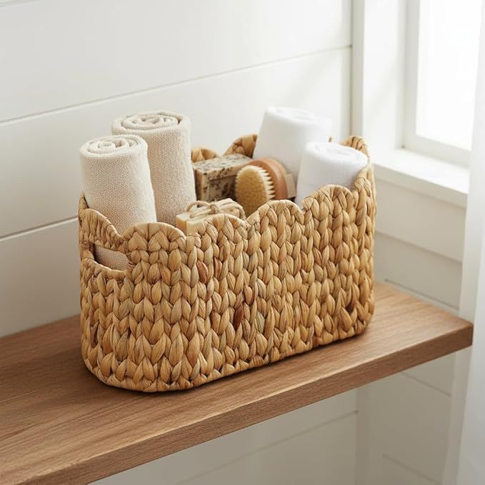 Woven Seagrass Storage Bin Acalora