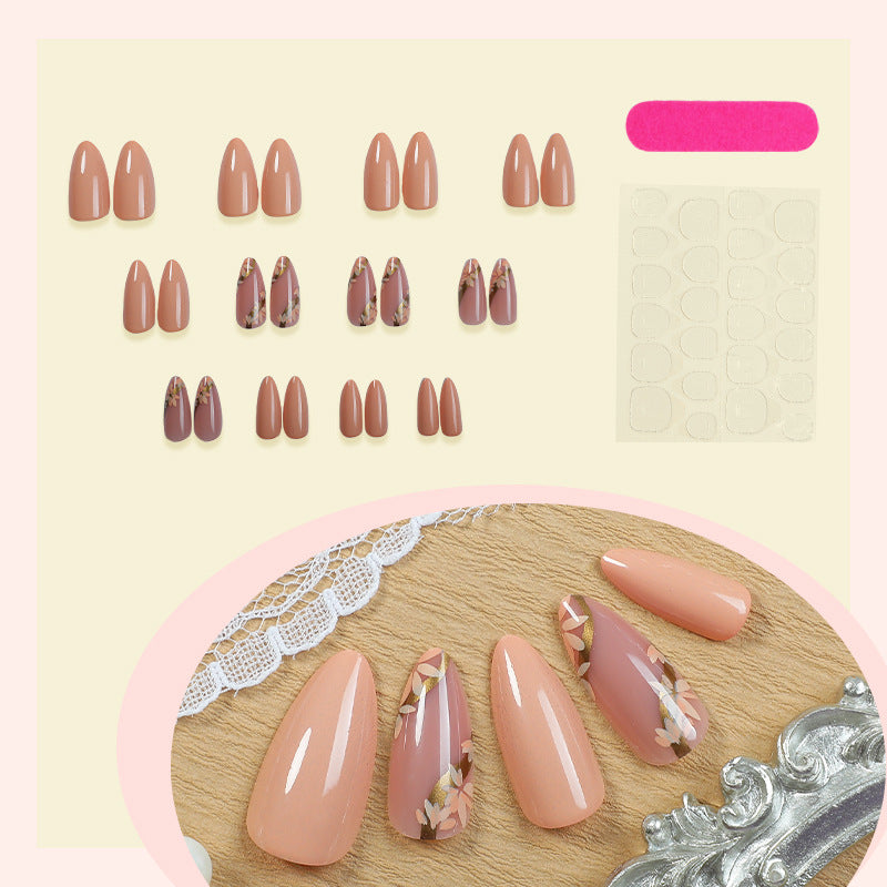 Floral Press-On Nail Art Set Acalora