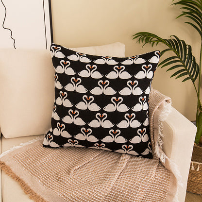 Decorative Dot Print Throw Pillow