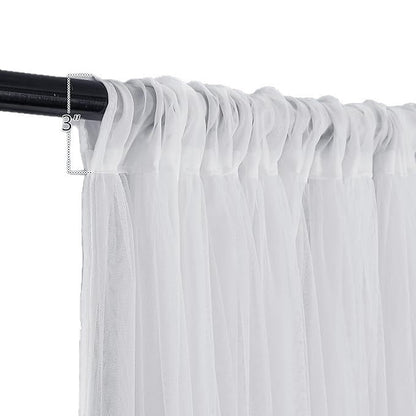 Elegant Sheer Curtain Panels with Rod Pocket Design