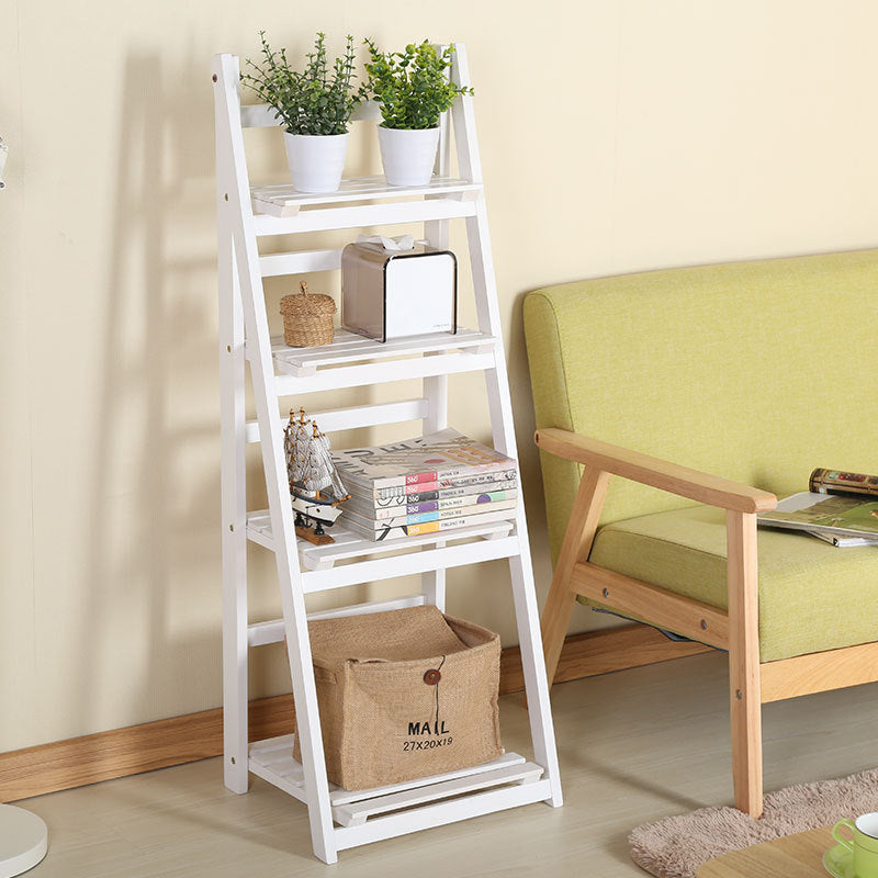Multi-Tiered Wooden Ladder Shelf Acalora