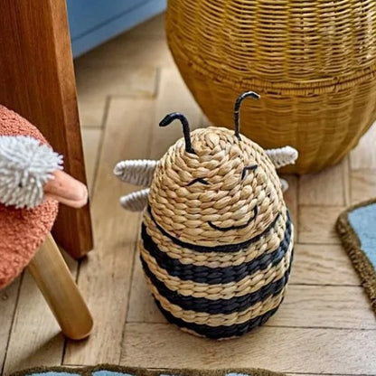 Handcrafted decoration basket made of natural materials Acalora