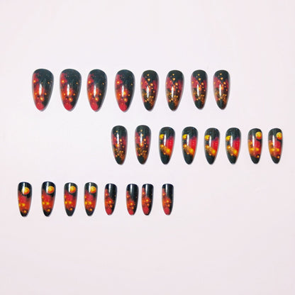 Celestial Galaxy-Inspired Nail Art Acalora