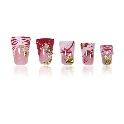 Elegant Floral Nail Art Extensions Acalora