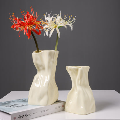 Abstract Ceramic Flower Vase