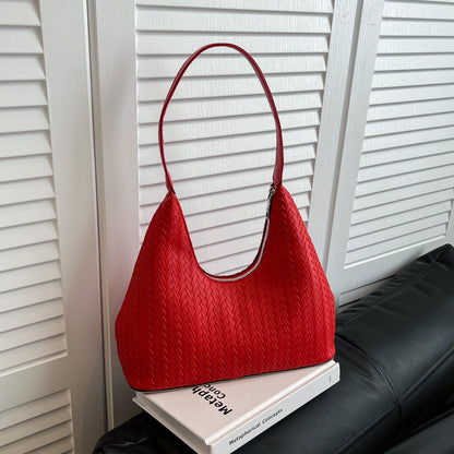 Textured Woven Shoulder Bag Acalora