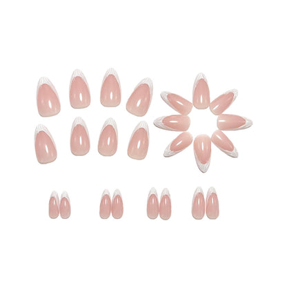 Artificial nails in elegant French lace design Acalora