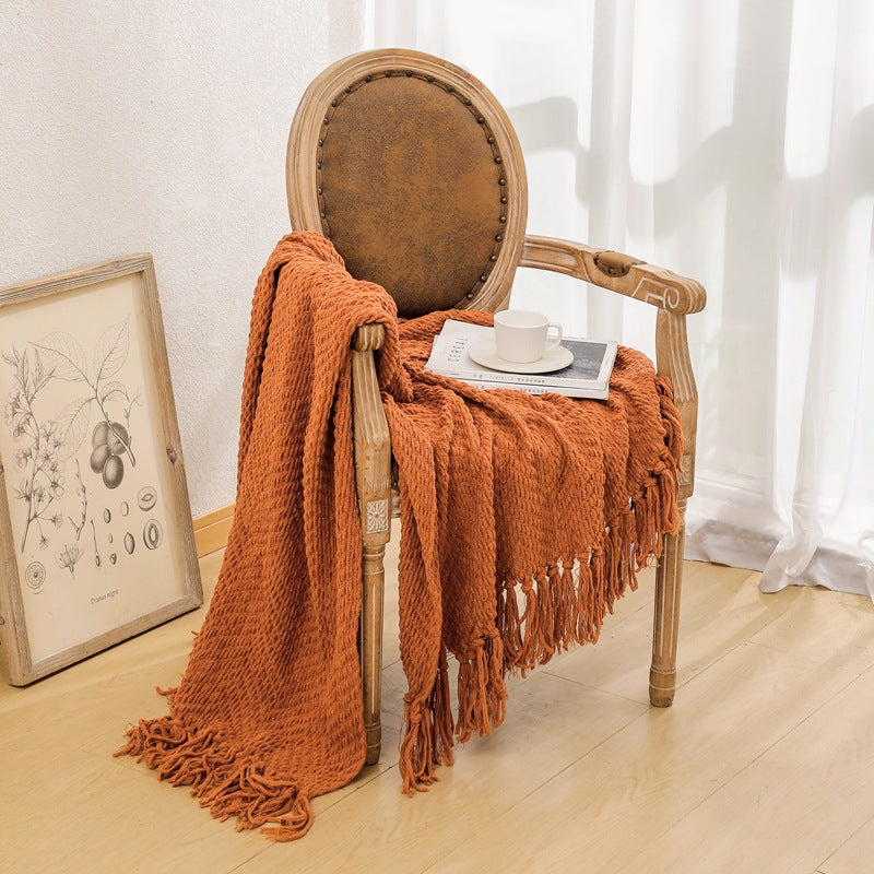 Unisex Cozy Knitted Blanket
