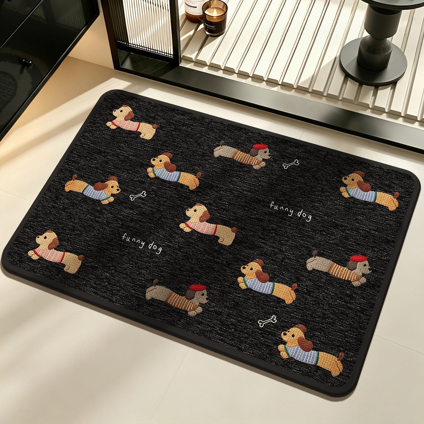 Funny Dog Character Doormat
