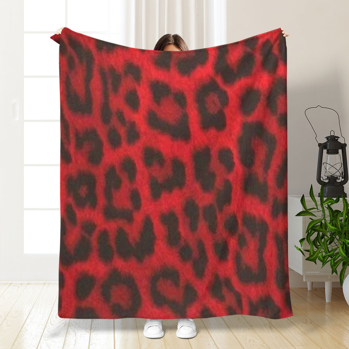 Artistic Leopard Print Throw Blanket