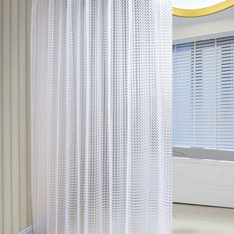Textured Water-Repellent Shower Curtain