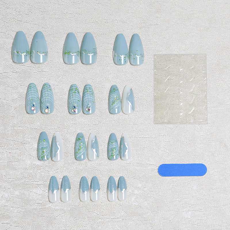 Glittering artificial nail creation Acalora