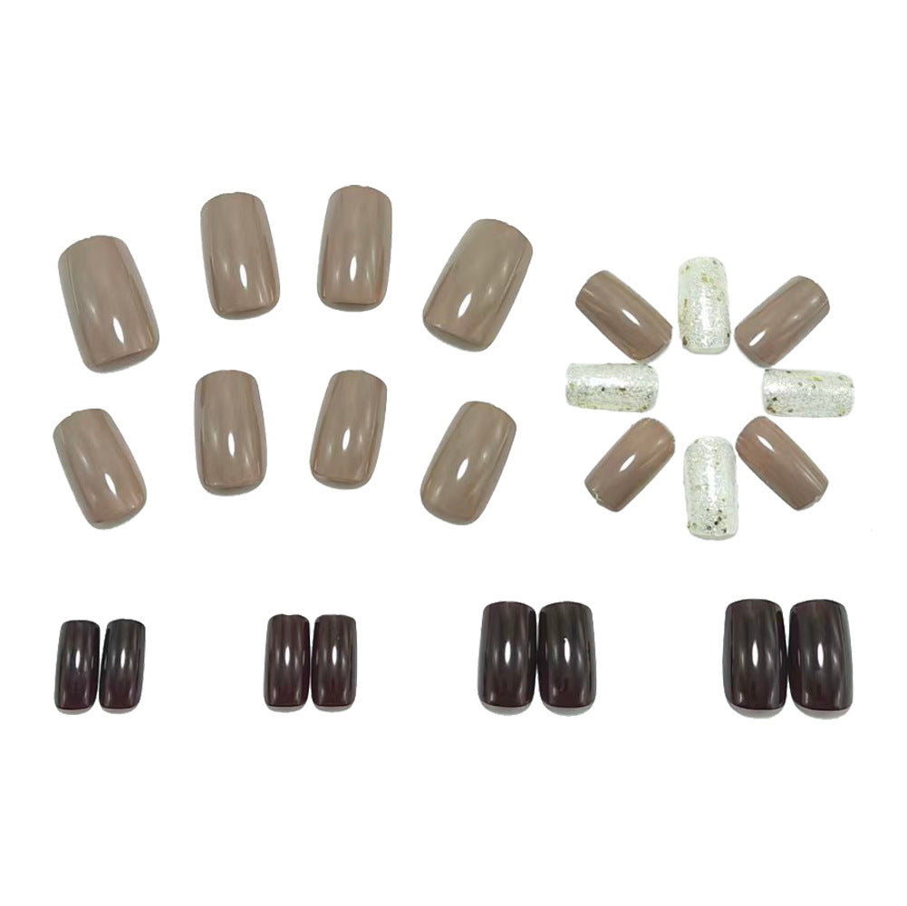 Artificial nails with elegant glitter decoration Acalora