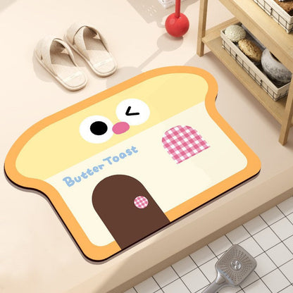 Playful Hamburger-Themed Bath Mat