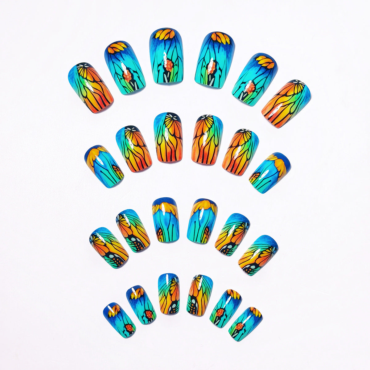 Floral Artistic Nail Art Acalora