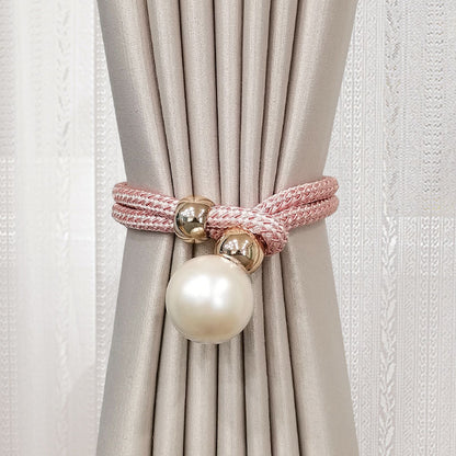 Elegant curtain tieback with decorative pearl Acalora