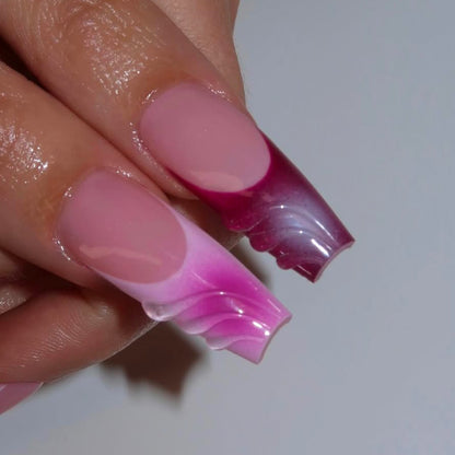 Floral 3D Art Press-On Nails with Gem Accents Acalora