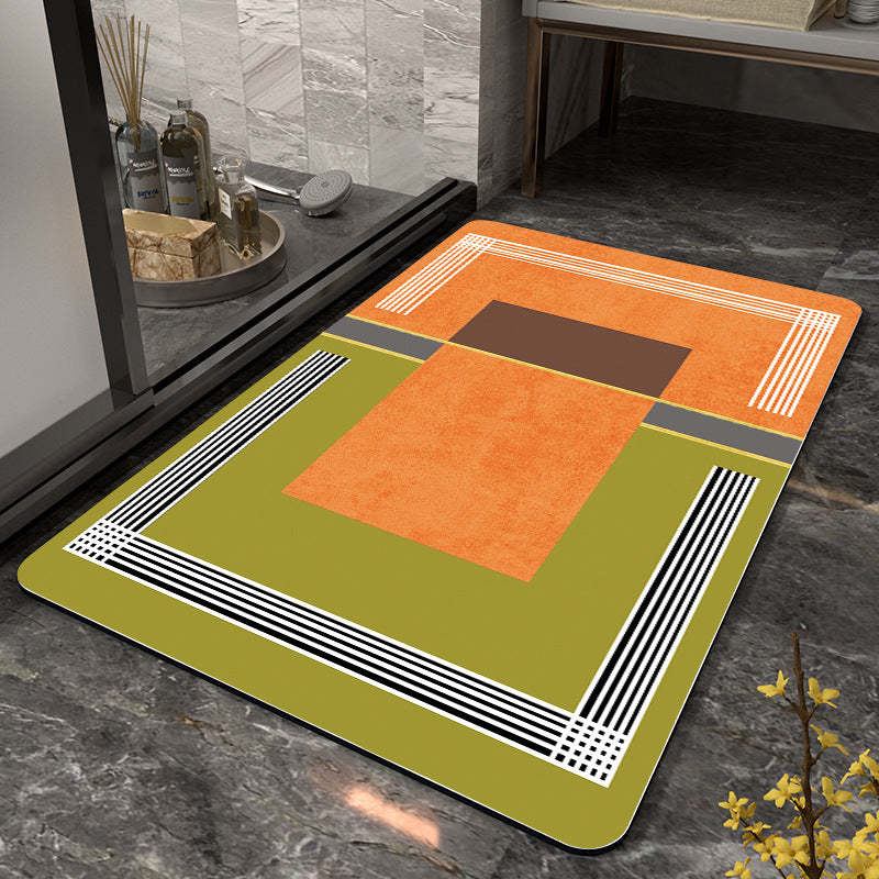 Abstract Pattern Non-Slip Bath Mat Acalora