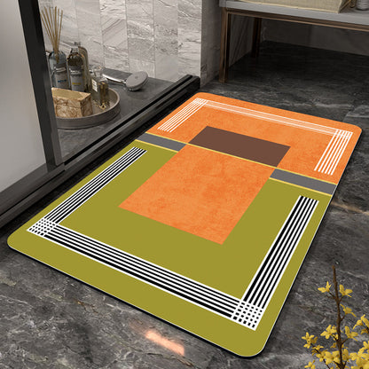 Abstract Pattern Non-Slip Bath Mat Acalora