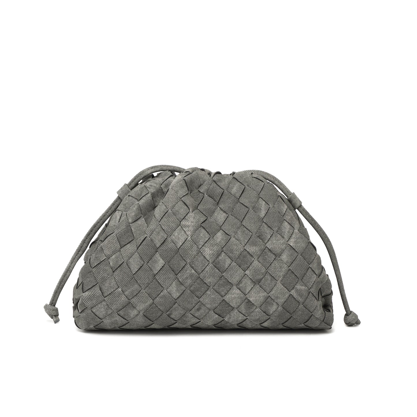 Elegant Woven Leather Bucket Bag Acalora
