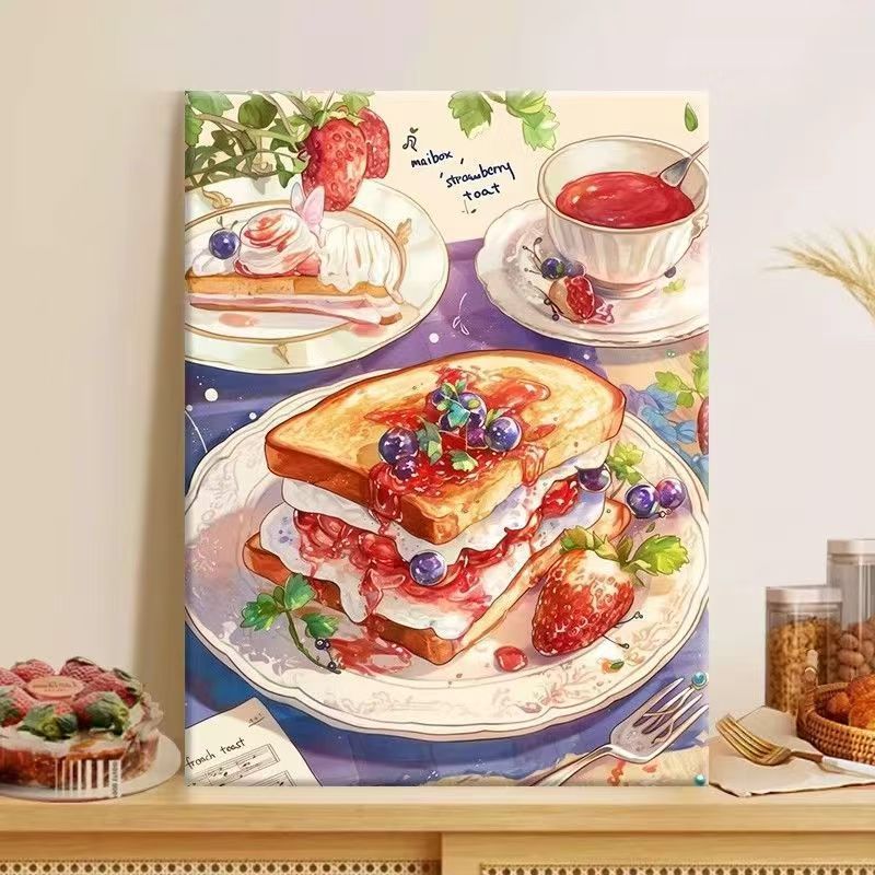 Gourmet Dessert-Themed Wall Art