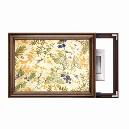 Framed Garden Scene Artwork
