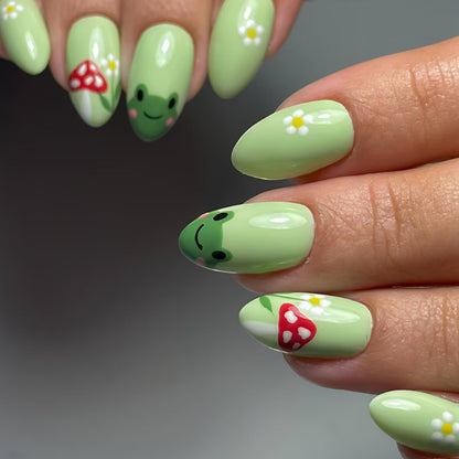 Whimsical Nature-Themed Nail Art Acalora