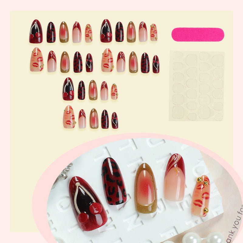 Artistic Mixed Design Press-On Nail Set Acalora