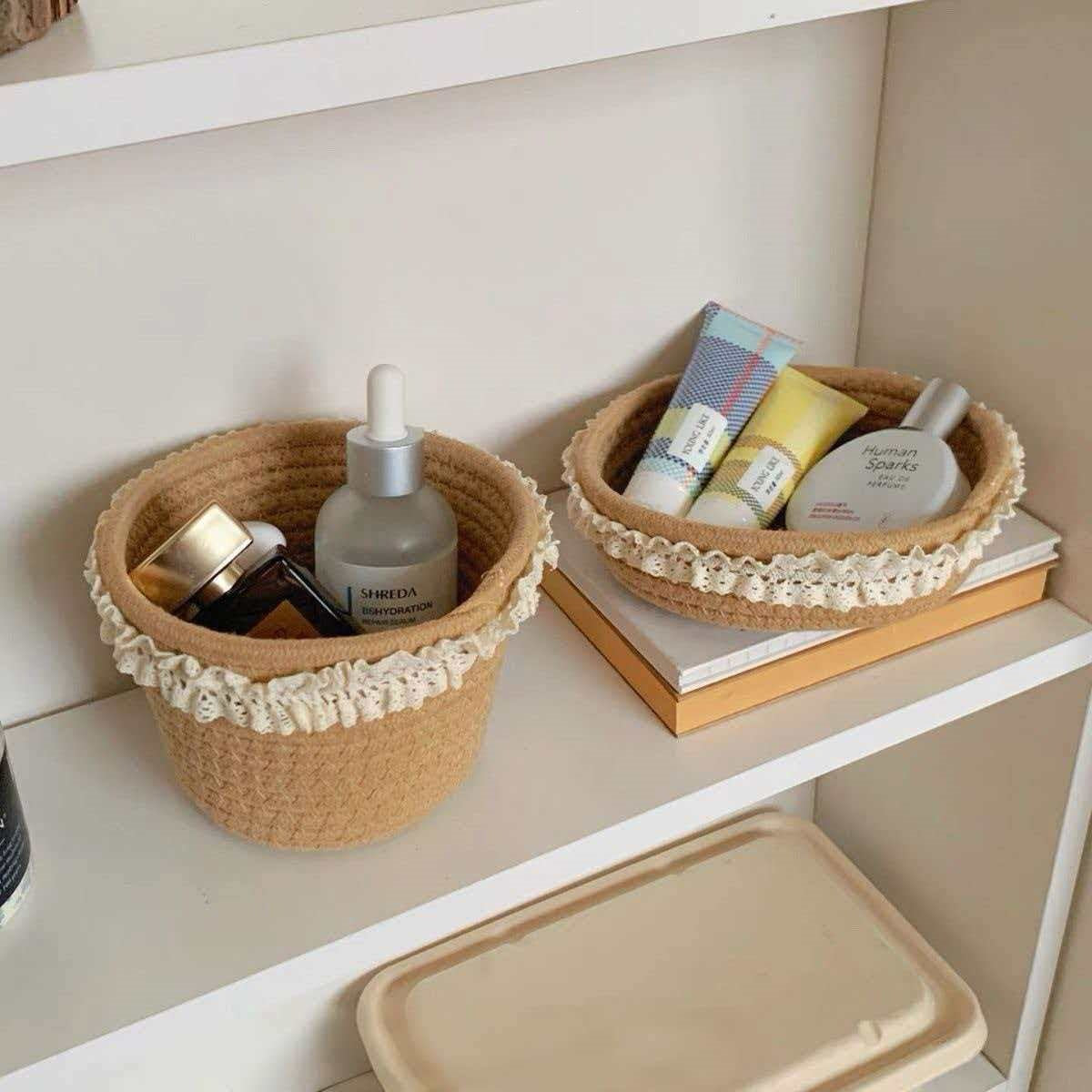Handcrafted storage basket Acalora