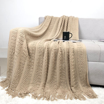 Cozy Knit Throw Blanket