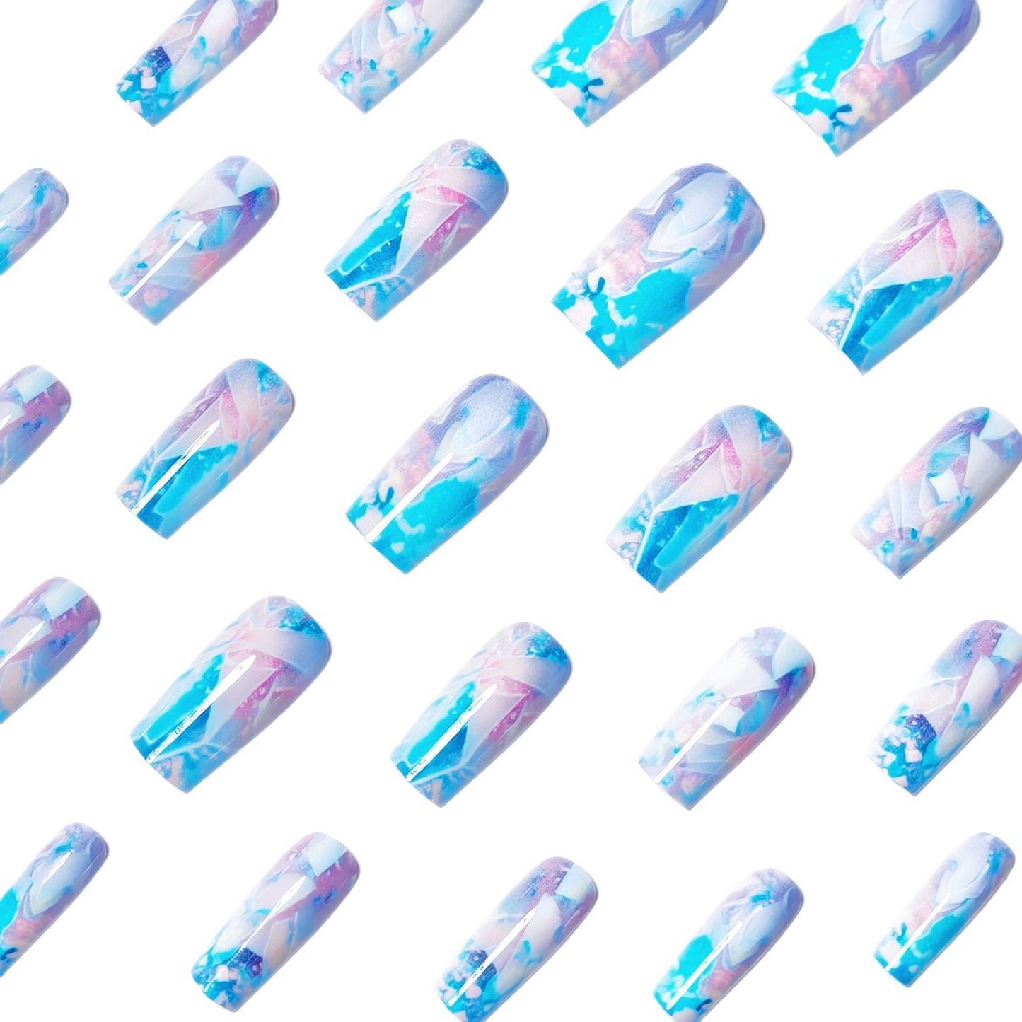 Artistic Geometric Nail Art Acalora