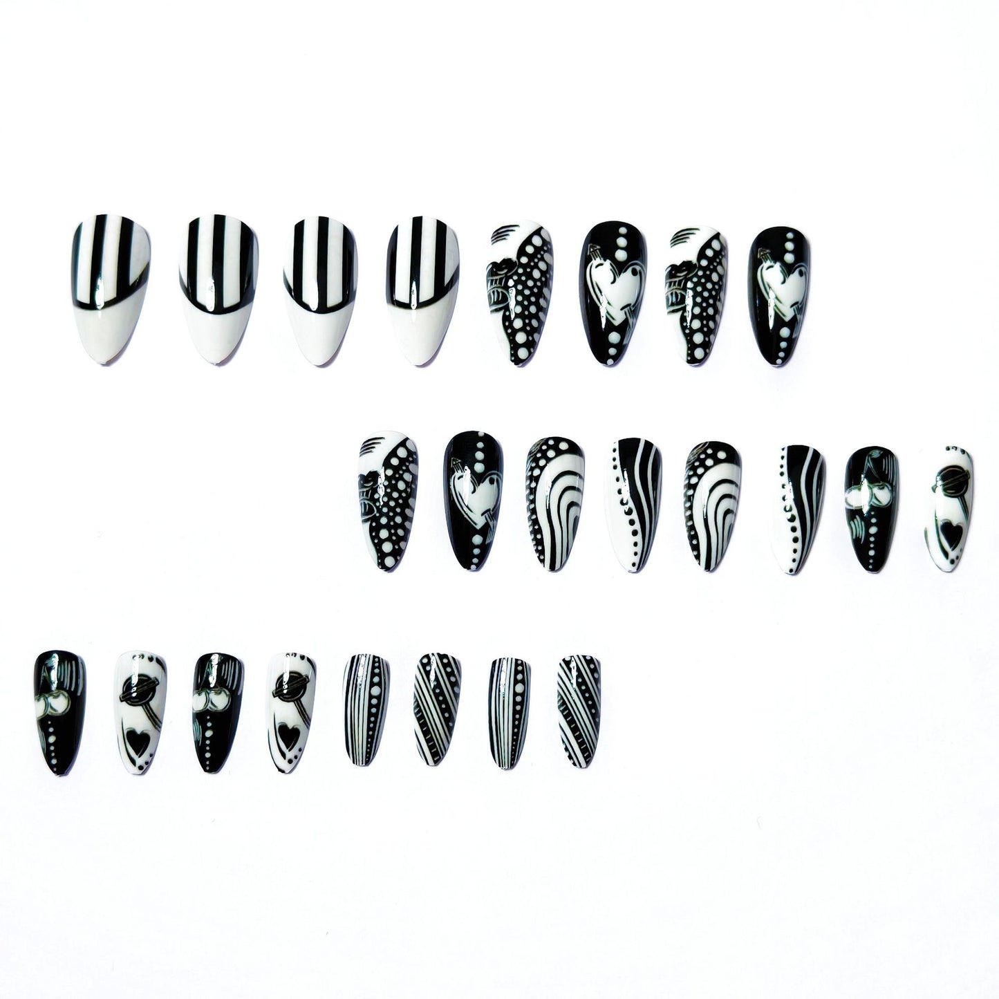 Artistic Pointed Nail Art Acalora