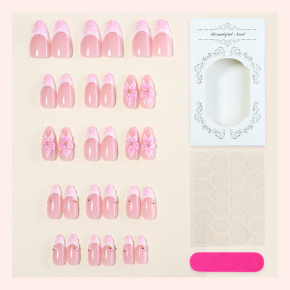 Elegant Floral Press-On Nail Art Set Acalora 1788495644