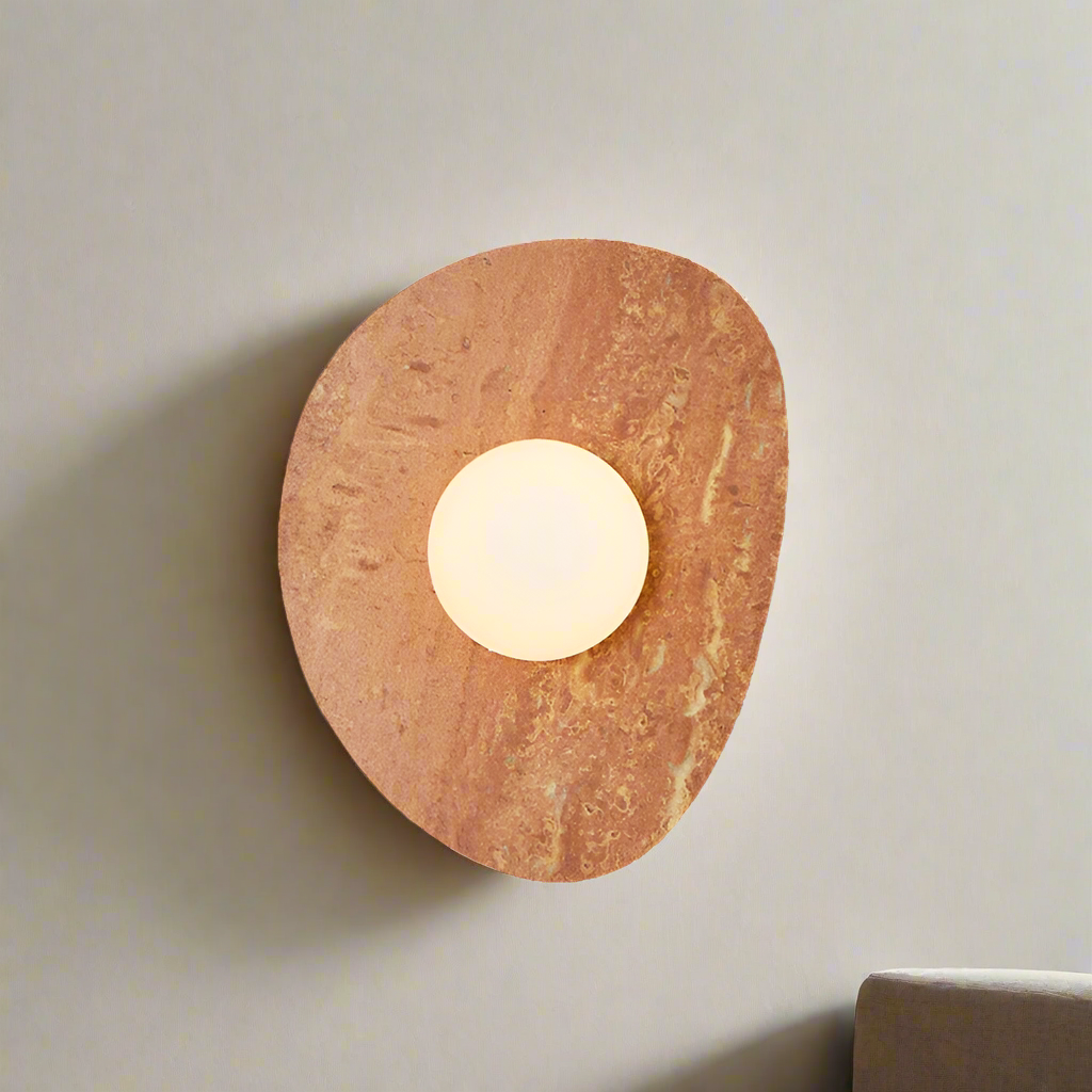 Skanto | Modern Marble Wall Lamp in Scandinavian Design