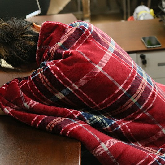 Luxurious Fleece Hooded Wrap