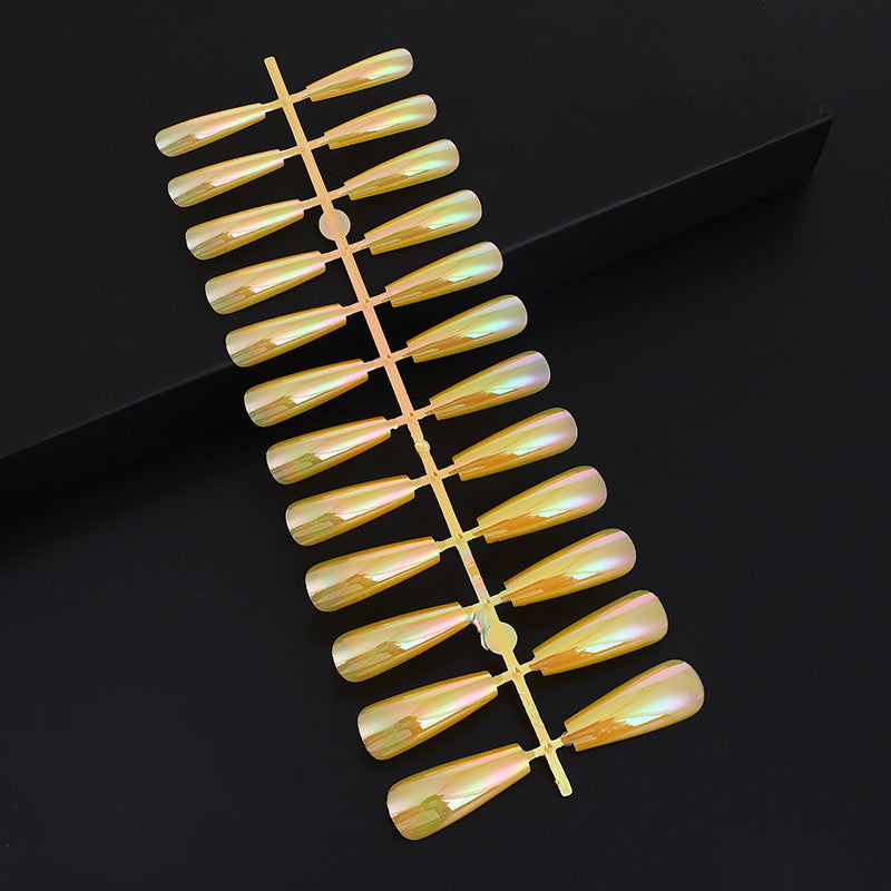 Artifical nails in modern holographic design Acalora