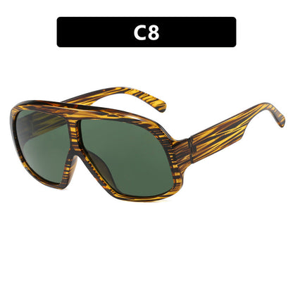 Women's oversized sunglasses in a fashionable tortoise pattern Karnz