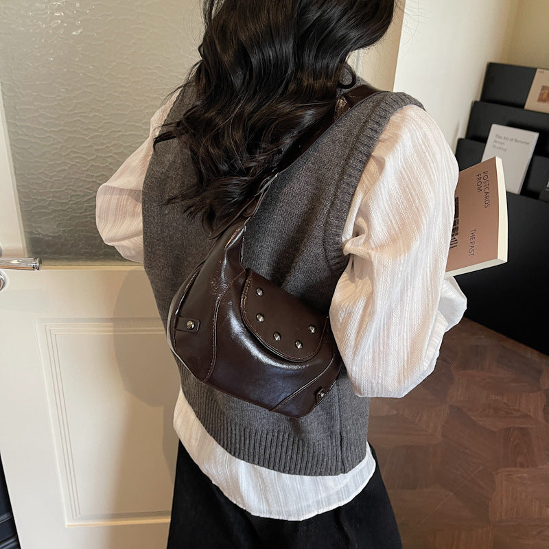 Stylish Leather Hobo Bag Acalora