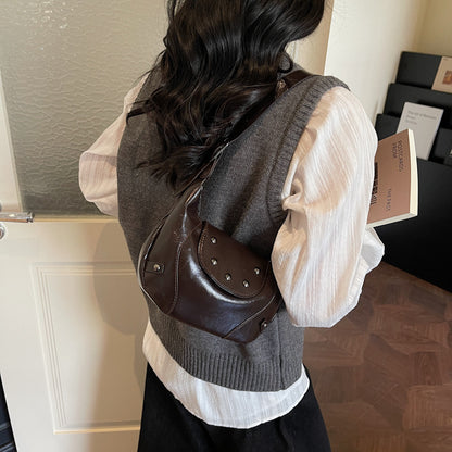 Stylish Leather Hobo Bag Acalora