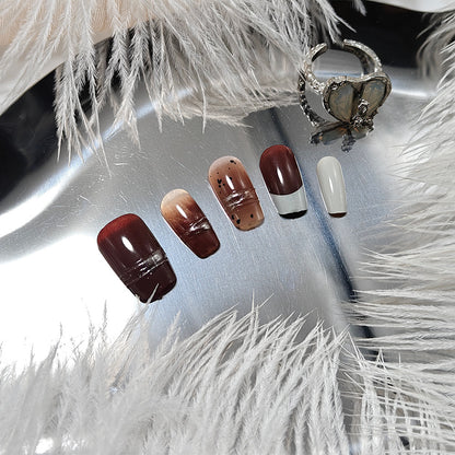 Artificial nails with elegant glitter and ombre design Acalora