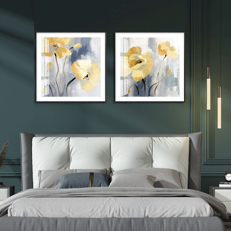 Elegant Flower Wall Art Set