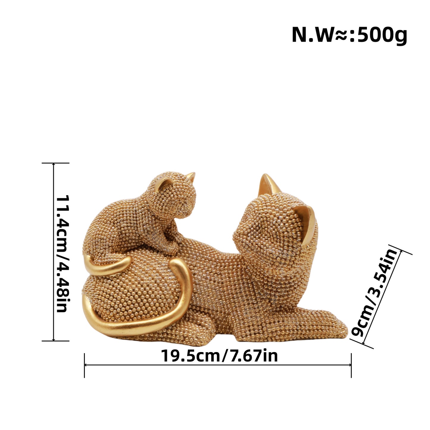 Decorative Cat Figurine Acalora