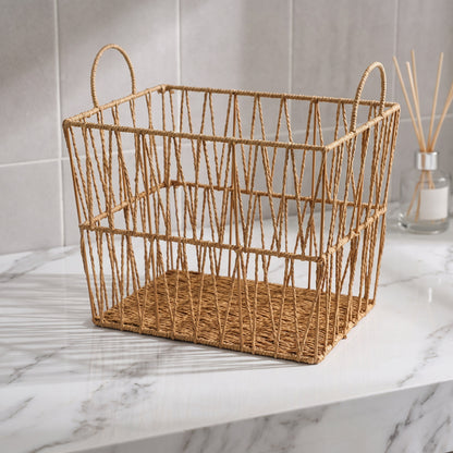 Handcrafted Rope Woven Storage Basket Acalora
